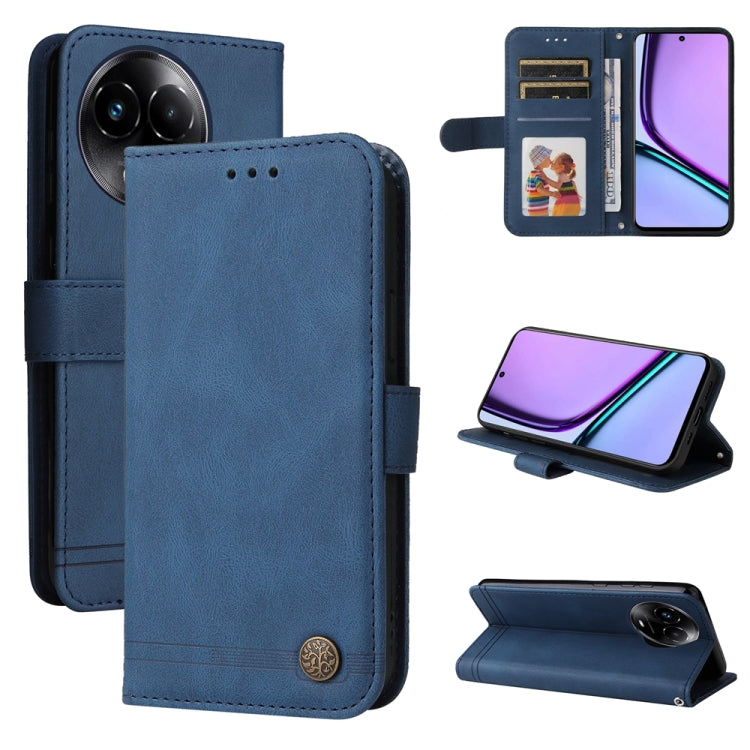 Skin Feel Life Tree Metal Button Leather Phone Case — view 60