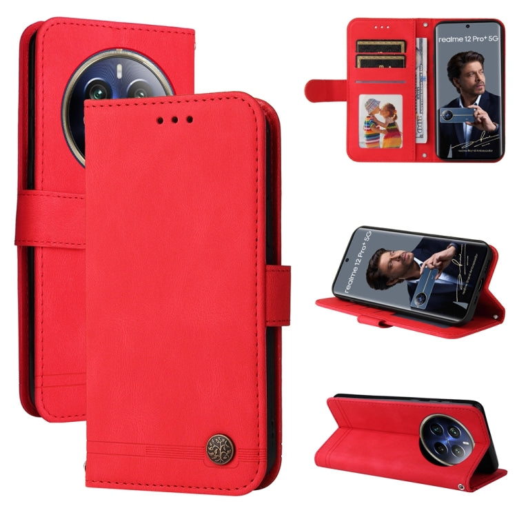 Skin Feel Life Tree Metal Button Leather Phone Case — view 46