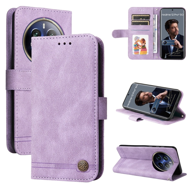 Skin Feel Life Tree Metal Button Leather Phone Case — view 47