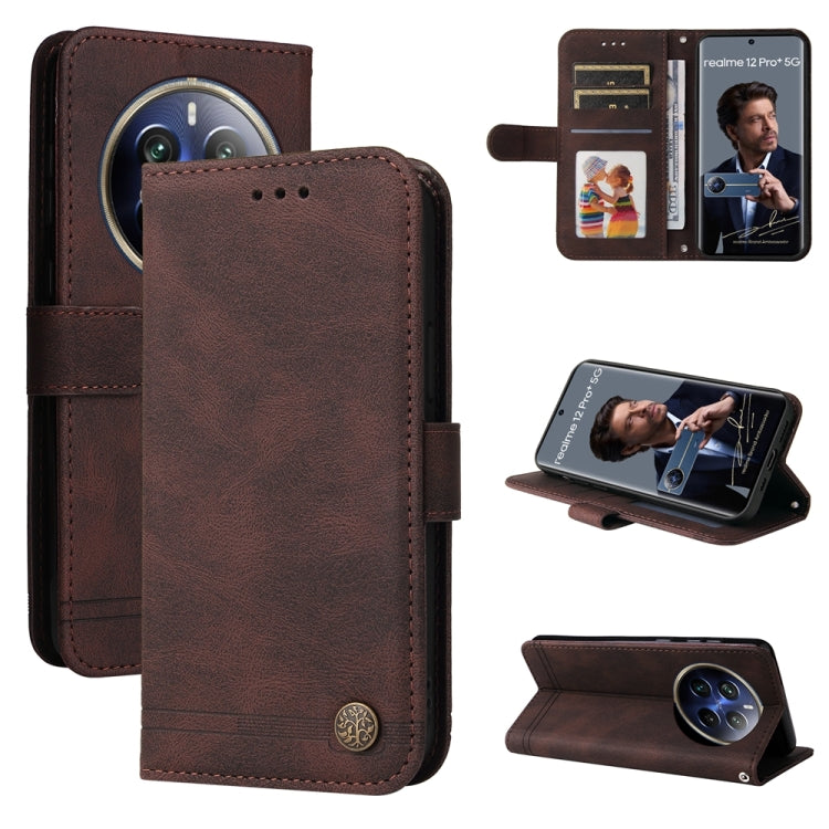 Skin Feel Life Tree Metal Button Leather Phone Case — view 48