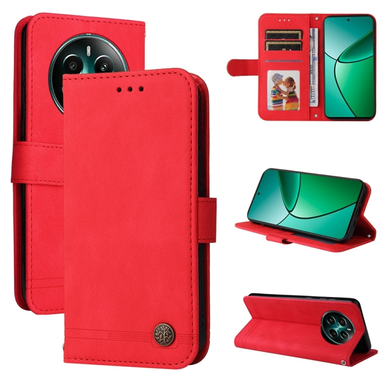 Skin Feel Life Tree Metal Button Leather Phone Case — view 41