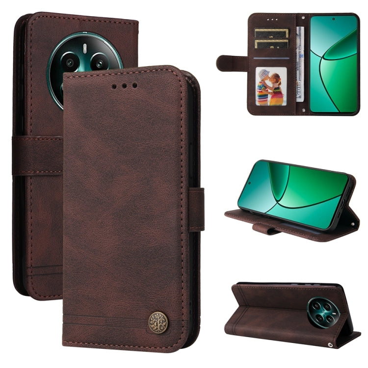 Skin Feel Life Tree Metal Button Leather Phone Case — view 43