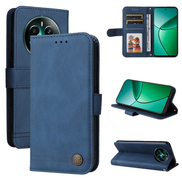 Skin Feel Life Tree Metal Button Leather Phone Case — view 45