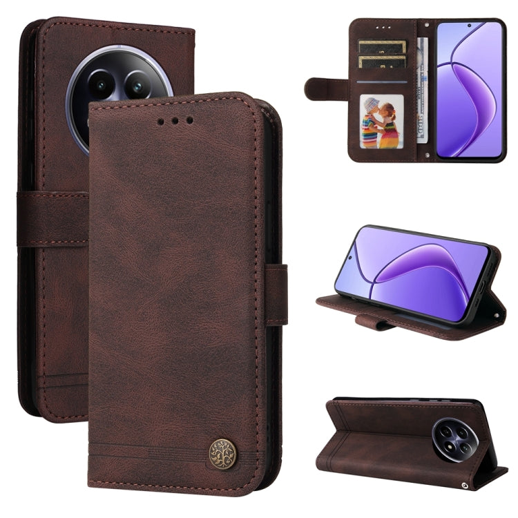 Skin Feel Life Tree Metal Button Leather Phone Case — view 38