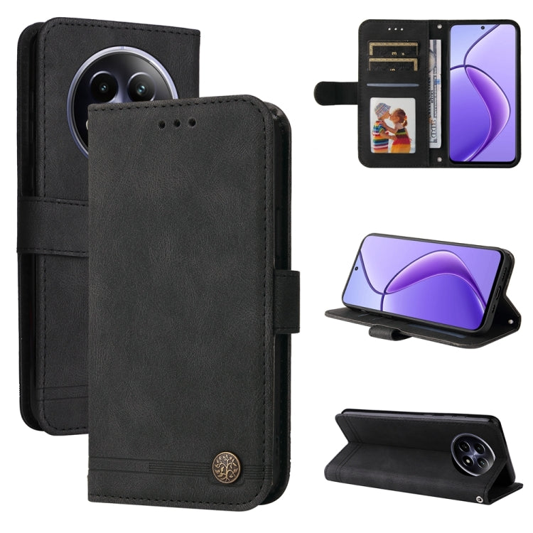 Skin Feel Life Tree Metal Button Leather Phone Case — view 39