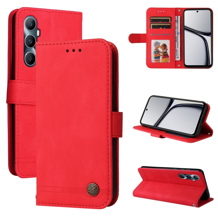 Skin Feel Life Tree Metal Button Leather Phone Case — view 21