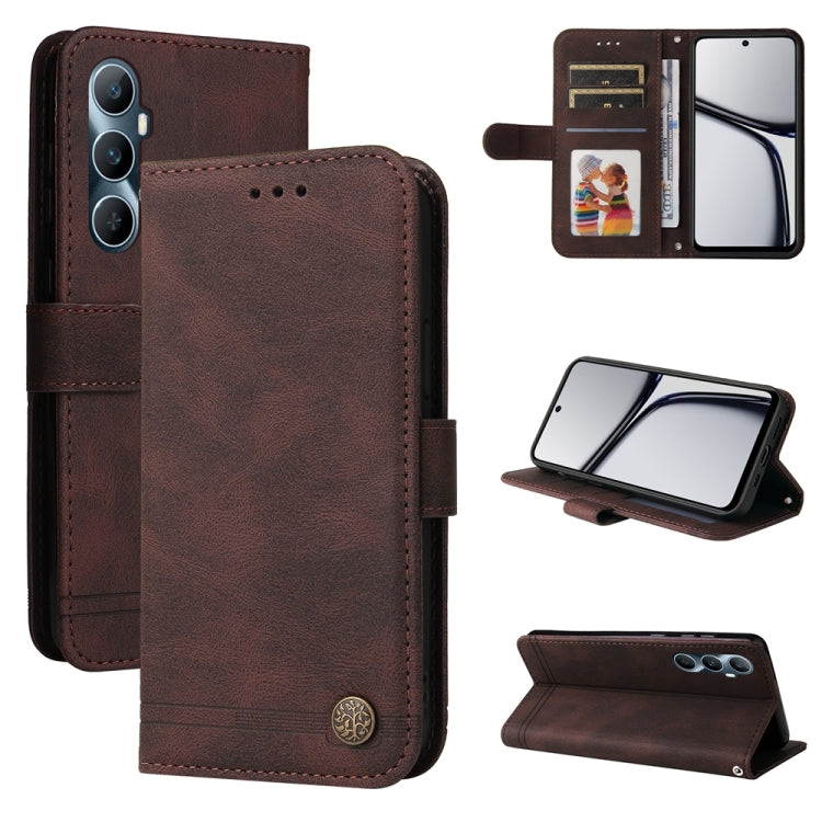 Skin Feel Life Tree Metal Button Leather Phone Case — view 23