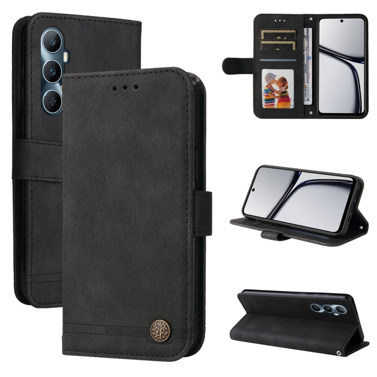 Skin Feel Life Tree Metal Button Leather Phone Case — view 24