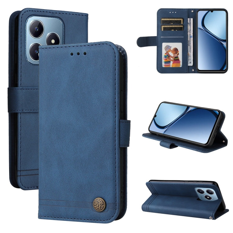 Skin Feel Life Tree Metal Button Leather Phone Case — view 35