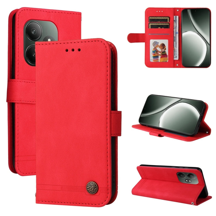 Skin Feel Life Tree Metal Button Leather Phone Case — view 26