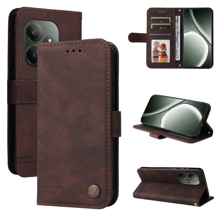 Skin Feel Life Tree Metal Button Leather Phone Case — view 28