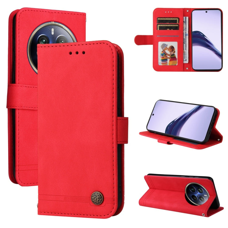 Skin Feel Life Tree Metal Button Leather Phone Case — view 21