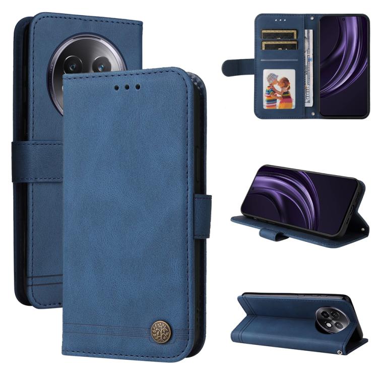 Skin Feel Life Tree Metal Button Leather Phone Case — view 20