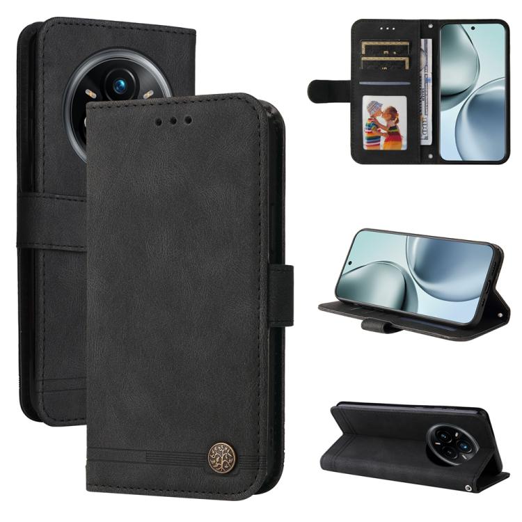 Skin Feel Life Tree Metal Button Leather Phone Case — view 65