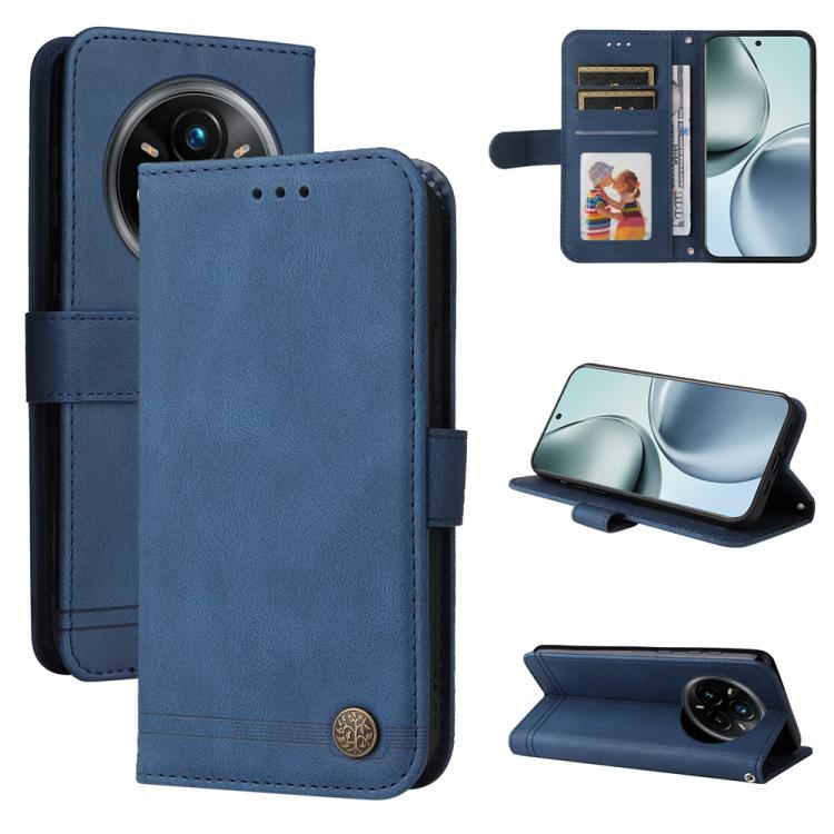 Skin Feel Life Tree Metal Button Leather Phone Case — view 66