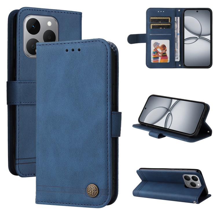 Skin Feel Life Tree Metal Button Leather Phone Case — view 41