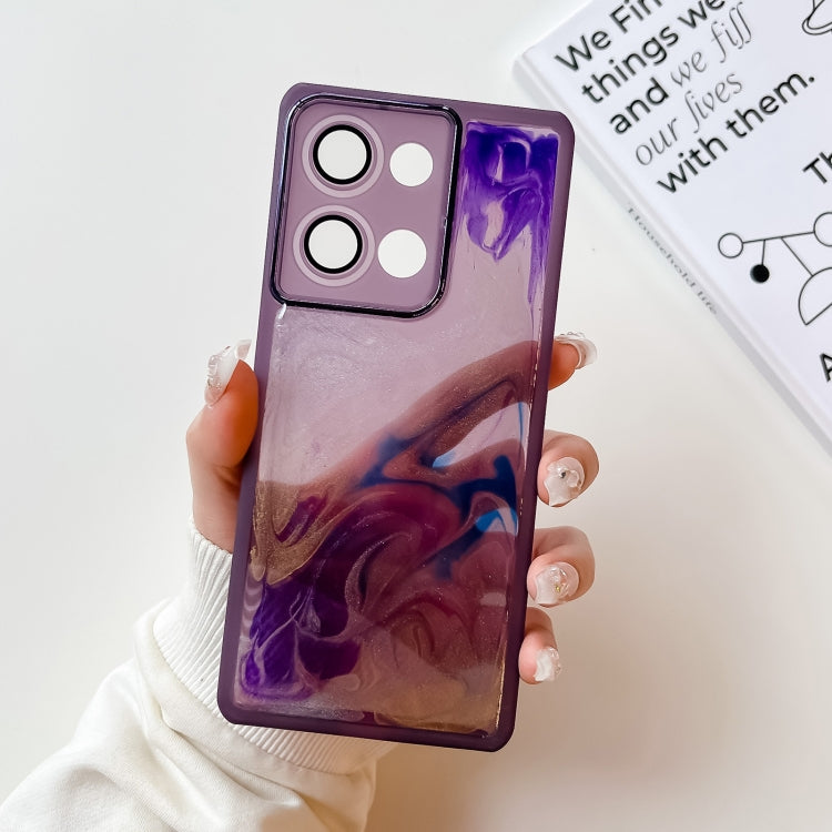 Oil Painting Electroplating TPU Phone Case