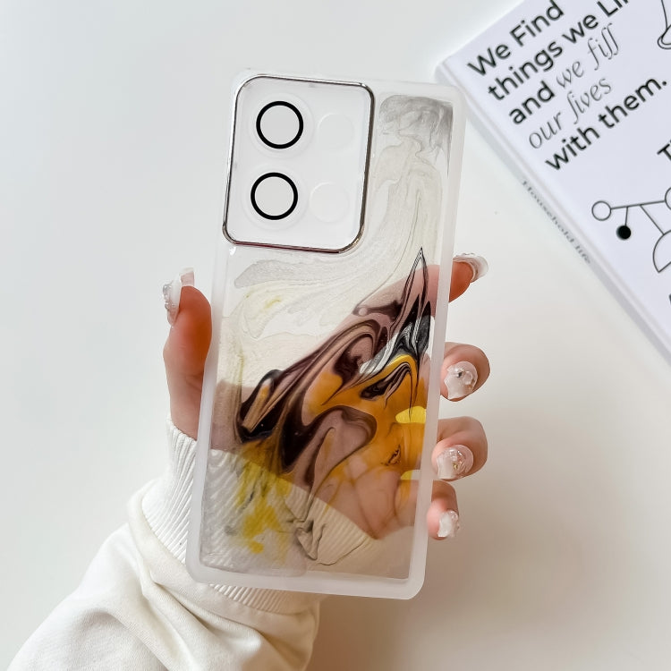 Oil Painting Electroplating TPU Phone Case