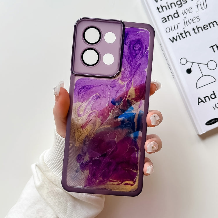 Oil Painting Electroplating TPU Phone Case
