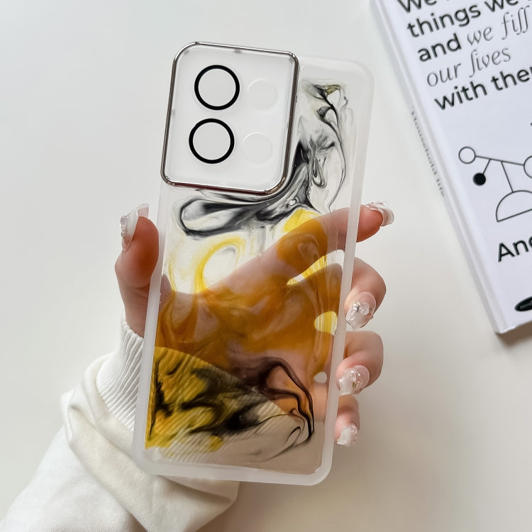 Oil Painting Electroplating TPU Phone Case