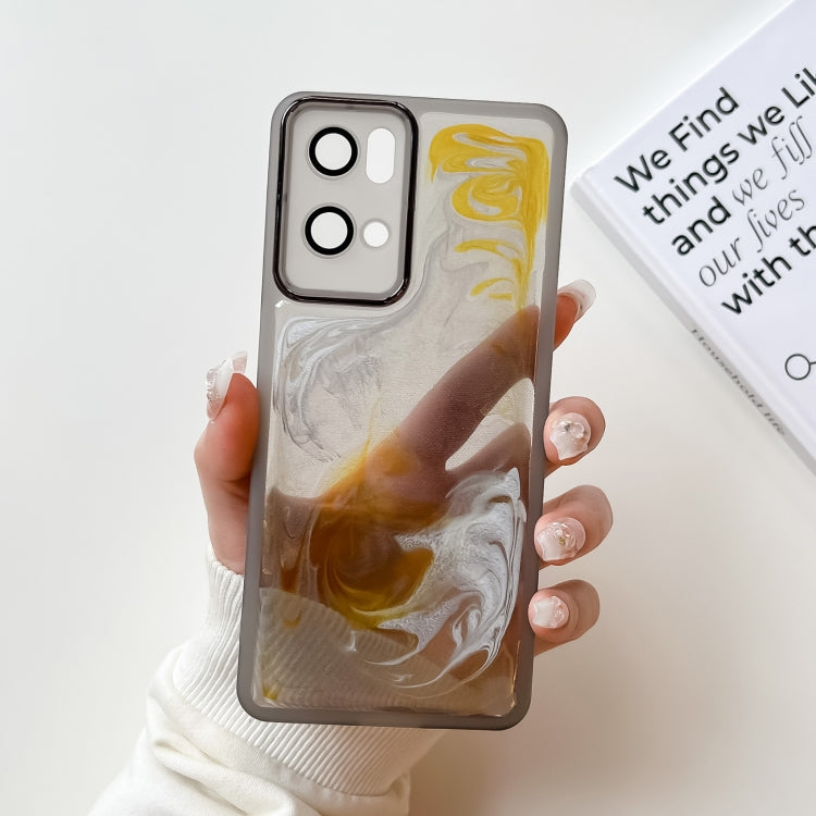 Oil Painting Electroplating TPU Phone Case