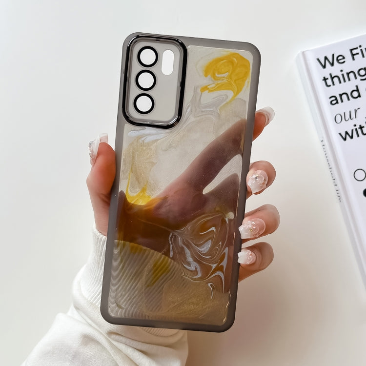 Oil Painting Electroplating TPU Phone Case