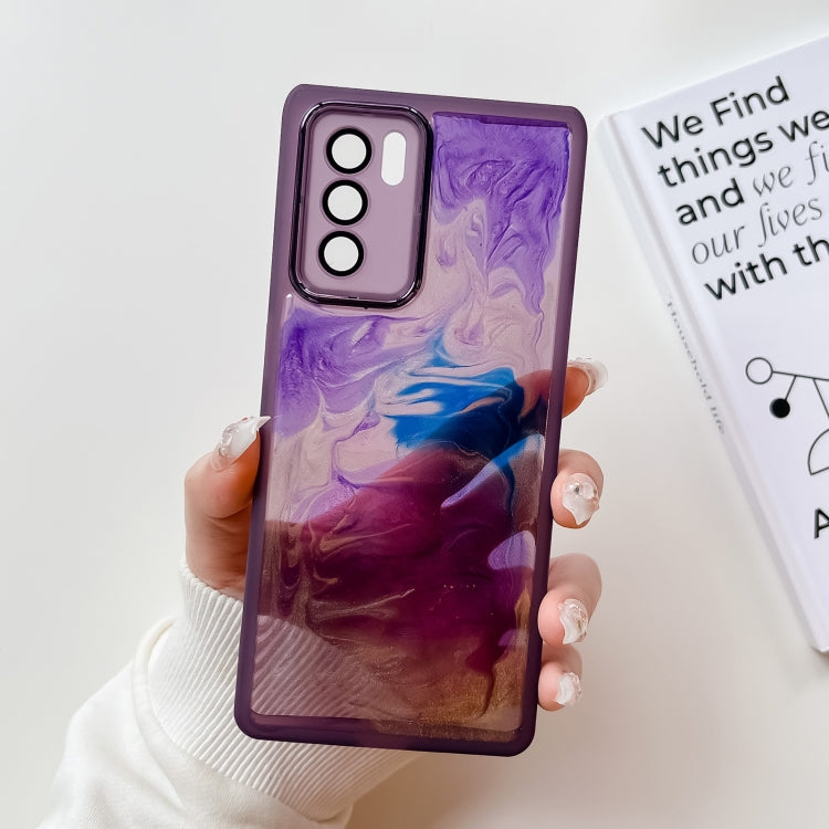 Oil Painting Electroplating TPU Phone Case