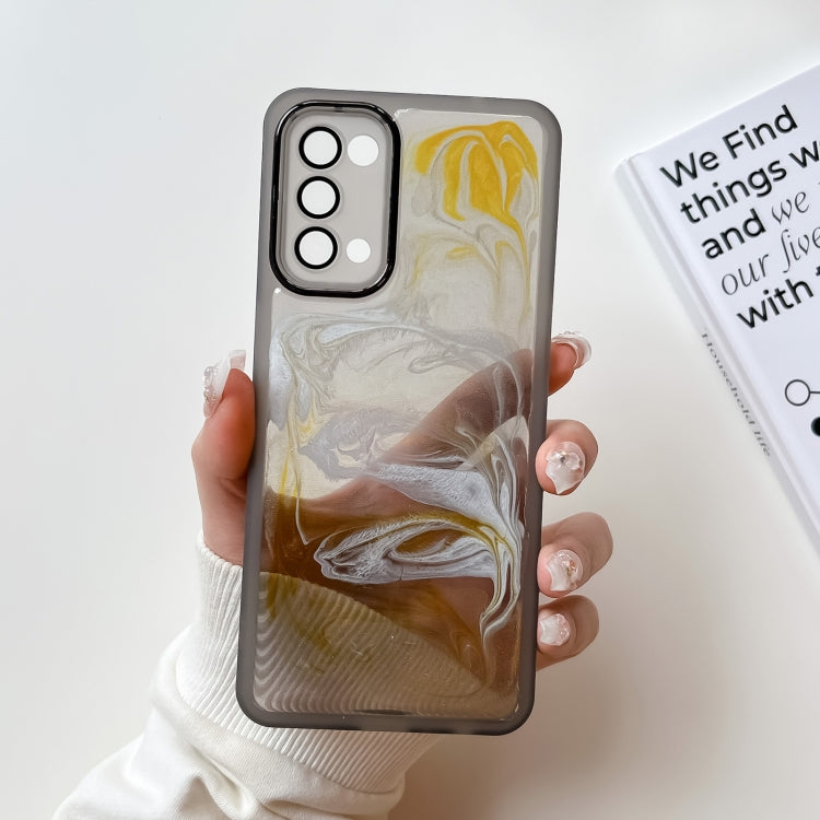 Oil Painting Electroplating TPU Phone Case