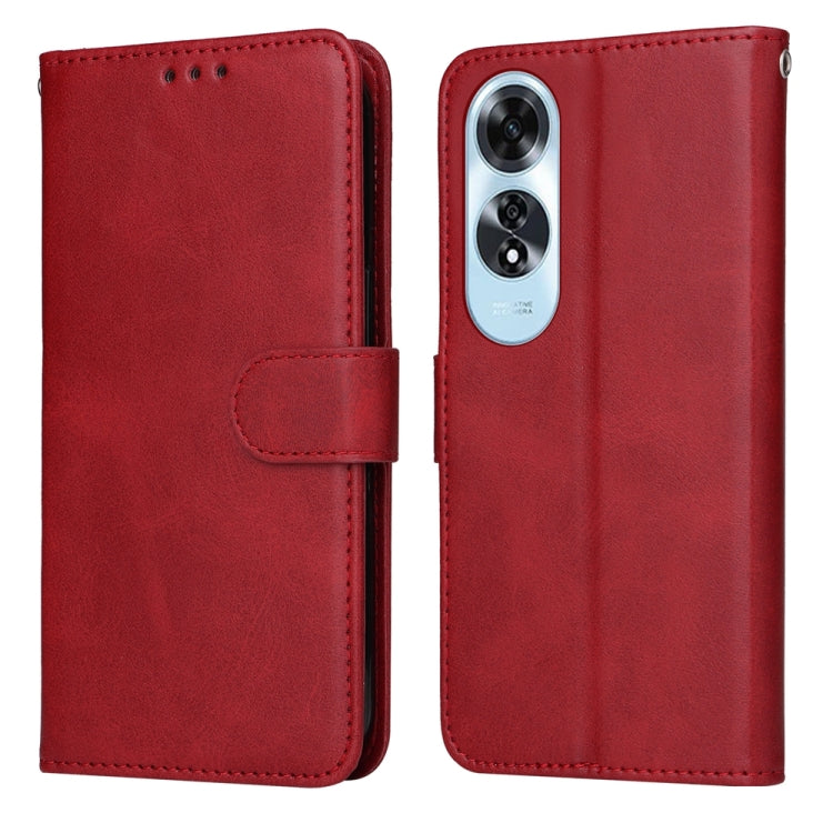 Classic Calf Texture Flip Leather Phone Case