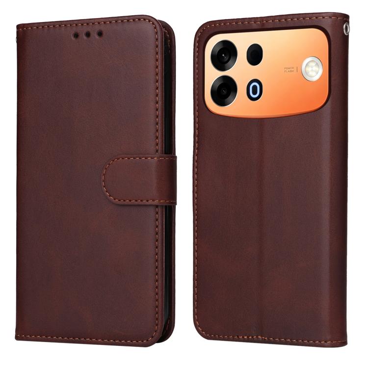 Classic Calf Texture Flip Leather Phone Case