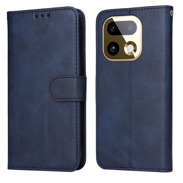 Classic Calf Texture Flip Leather Phone Case — For Realme 14 Global