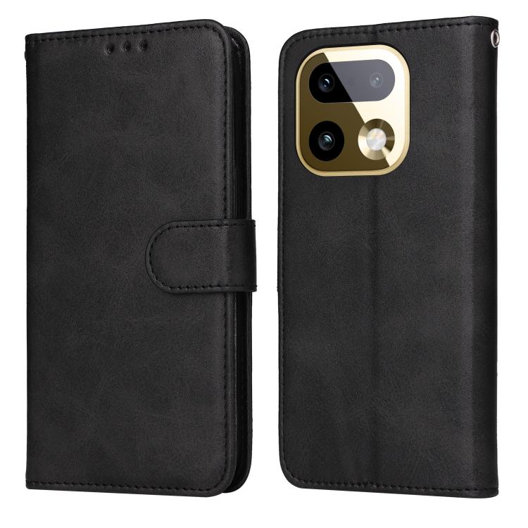 Classic Calf Texture Flip Leather Phone Case — Red
