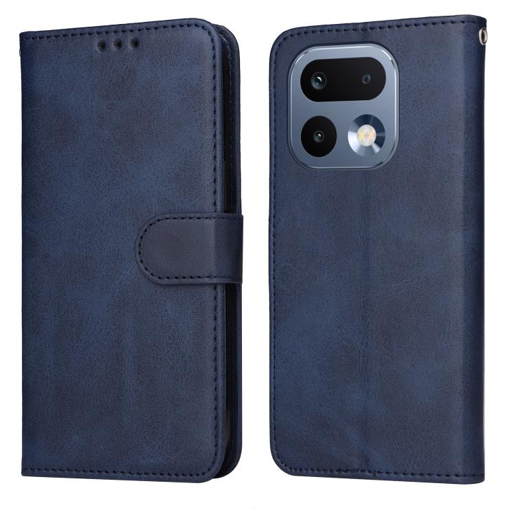 Classic Calf Texture Flip Leather Phone Case — Black