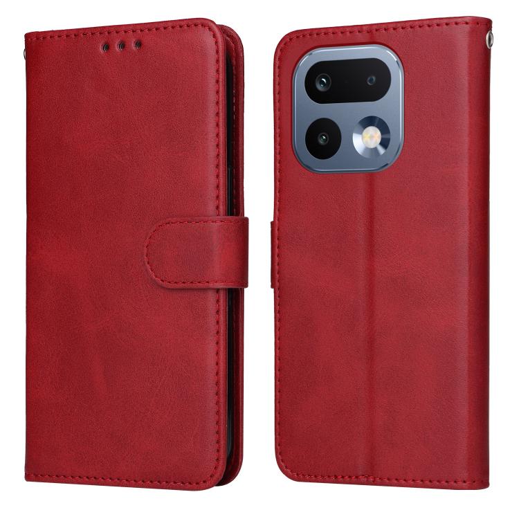 Classic Calf Texture Flip Leather Phone Case — Rose Gold