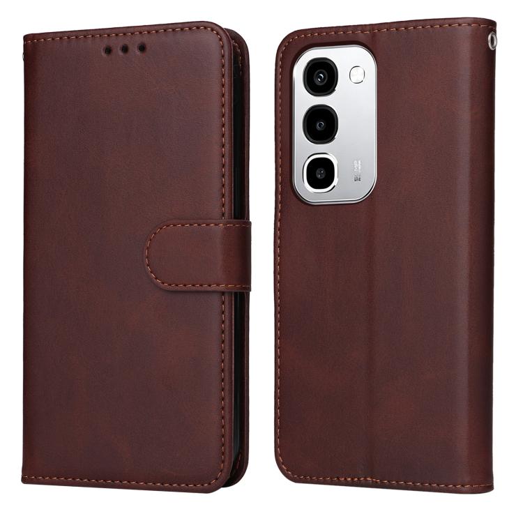 Classic Calf Texture Flip Leather Phone Case — For Realme Narzo 80 Lite 4G / C71 India