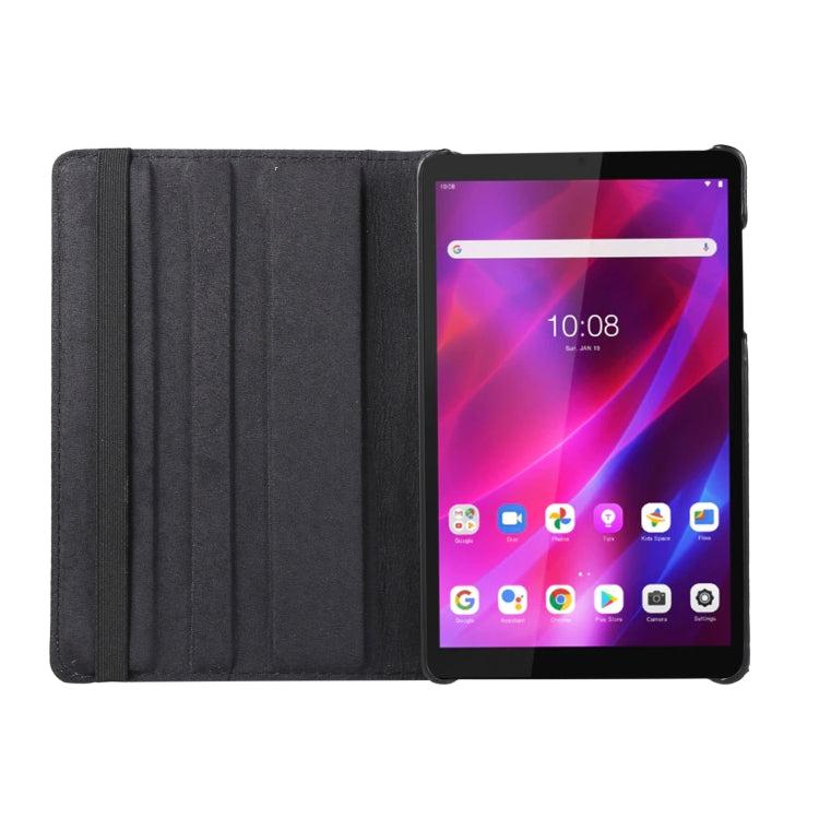 360 Degree Rotation Litchi Texture Leather Tablet Case — Brown