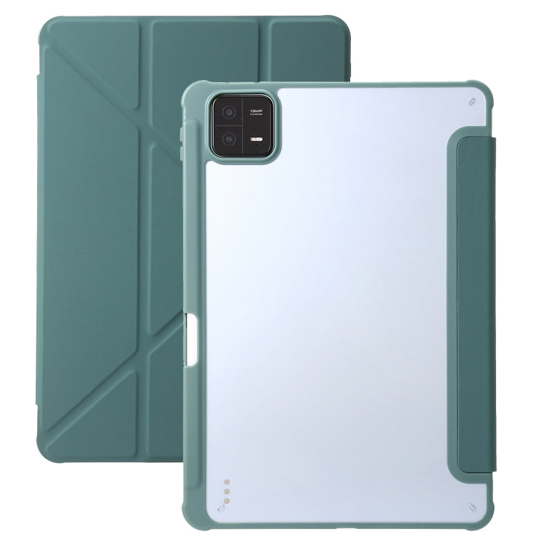 Clear Acrylic Deformation Leather Tablet Case