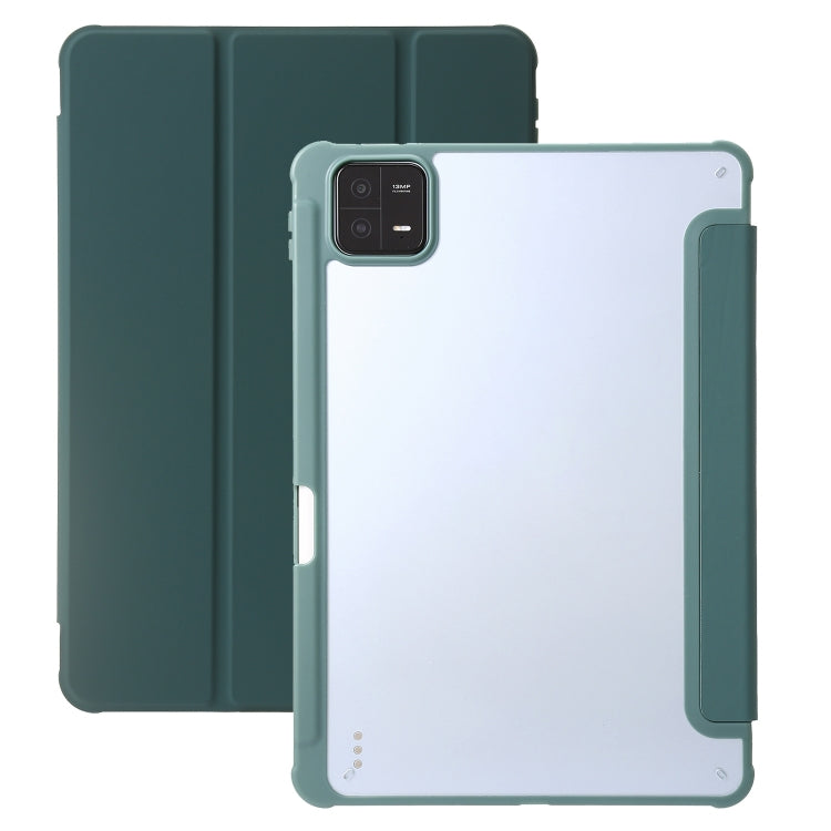 3-Fold Clear Acrylic Leather Tablet Case