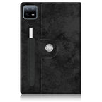 360 Rotation Stand Smart Leather Tablet Case — Black