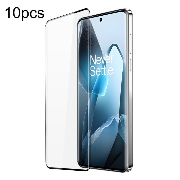 10pcs DUX DUCIS 0.33mm 9H Medium Alumina Tempered Glass Film — For OnePlus 12 / 12R
