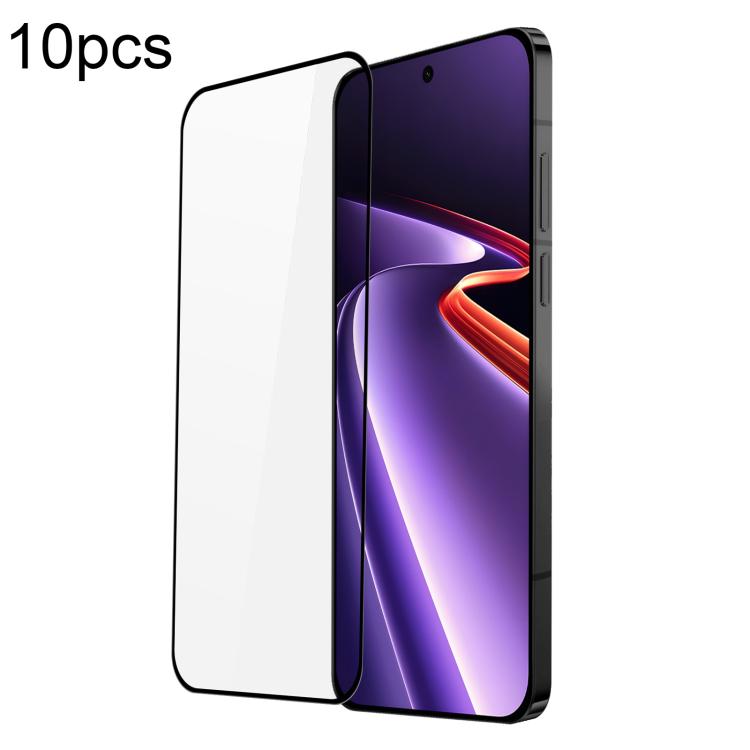 10pcs DUX DUCIS 0.33mm 9H Medium Alumina Tempered Glass Film — For OnePlus Ace 5 Racing