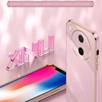 XINLI Straight Edge 6D Electroplate TPU Phone Case