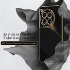 XINLI Straight Edge 6D Electroplate TPU Phone Case — For OnePlus 12