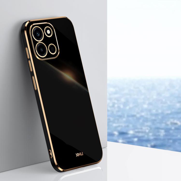 XINLI Straight Edge 6D Electroplate TPU Phone Case
