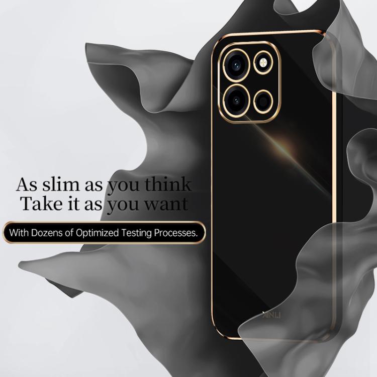 XINLI Straight Edge 6D Electroplate TPU Phone Case