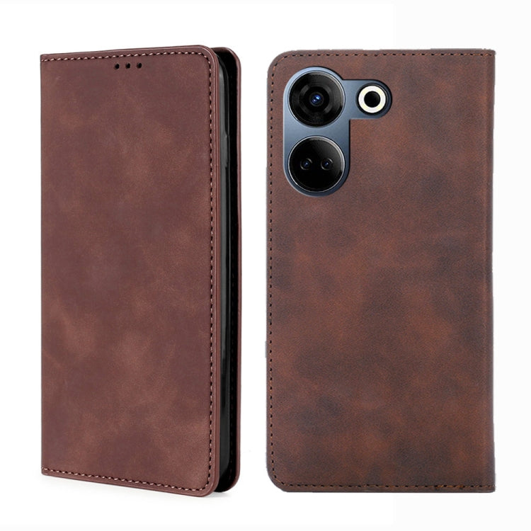 Skin Feel Magnetic Leather Phone Case