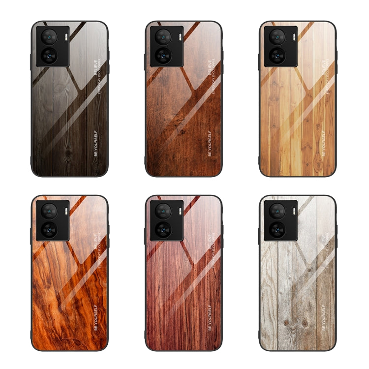 Wood Grain Glass TPU Phone Case