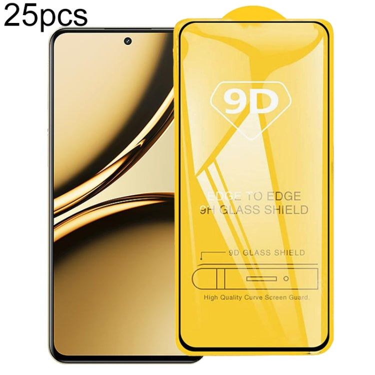 25pcs 9D Full Glue Screen Tempered Glass Film