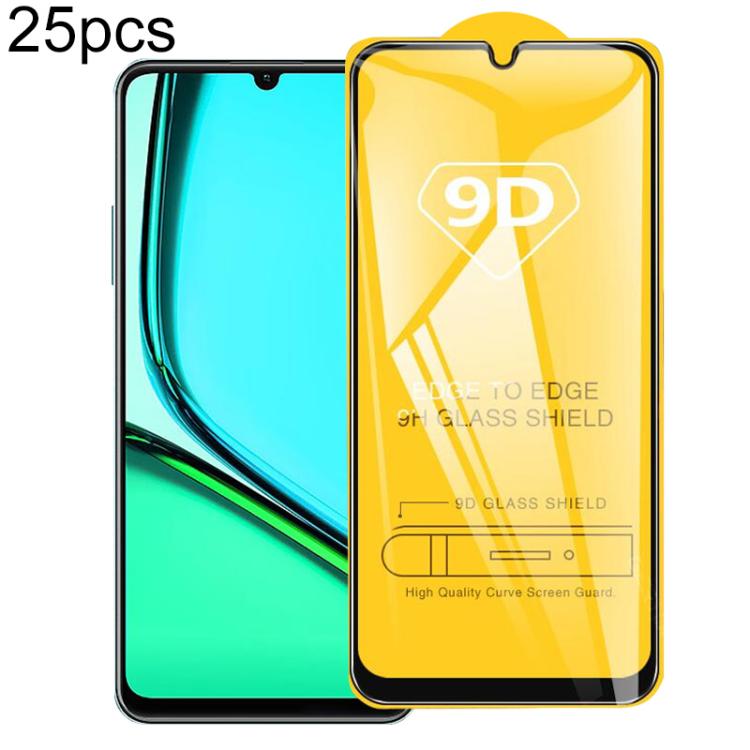 25pcs 9D Full Glue Screen Tempered Glass Film