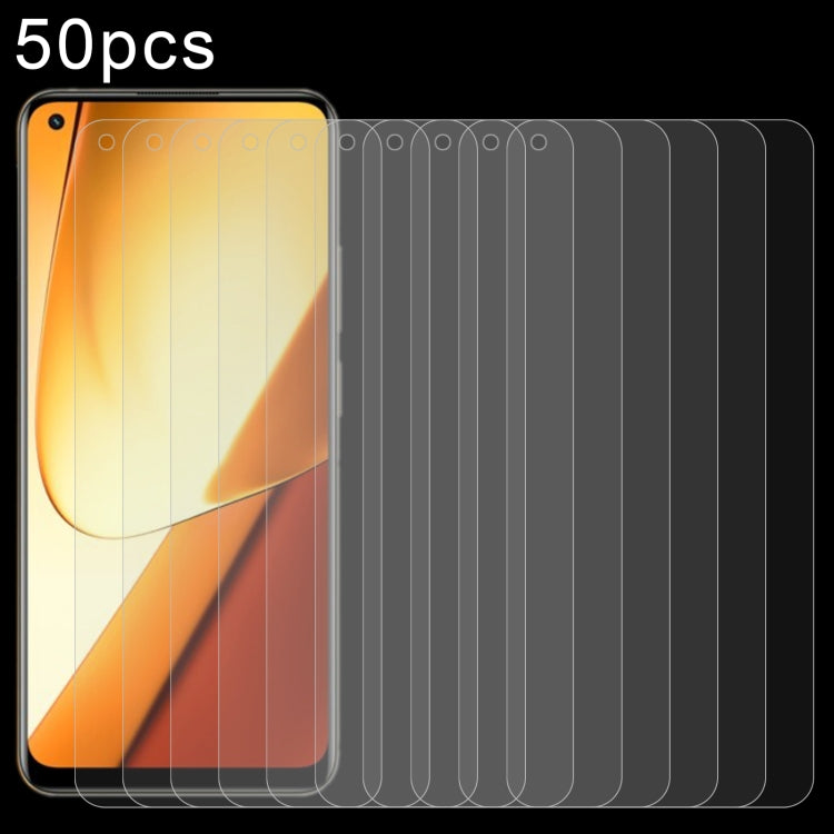 50pcs 0.26mm 9H 2.5D Tempered Glass Film
